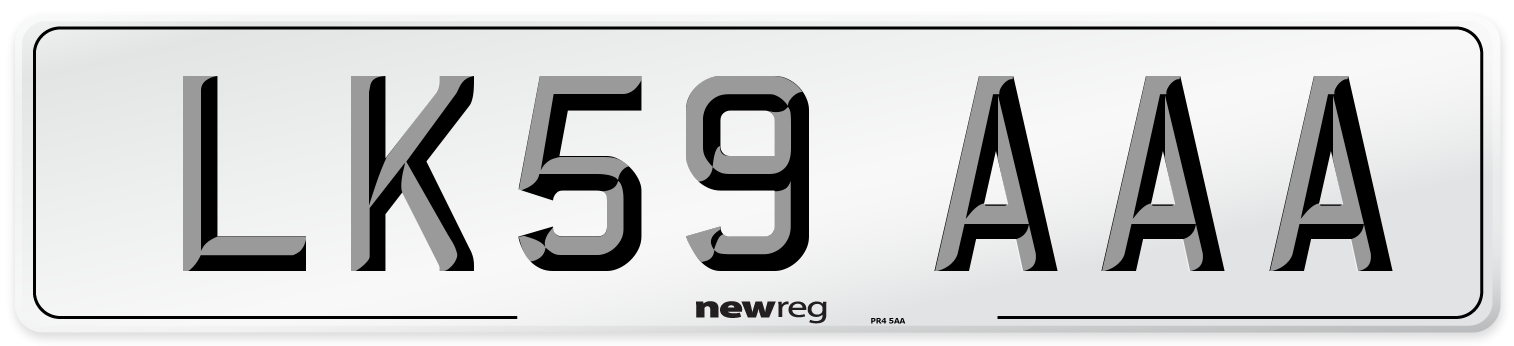 LK59 AAA Number Plate from New Reg